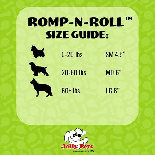 Jolly Pets Romp-N-Roll Rope & Ball Dog Toy, 4.5 in Small, Purple - color: Purple, size: Small (4.5 in)