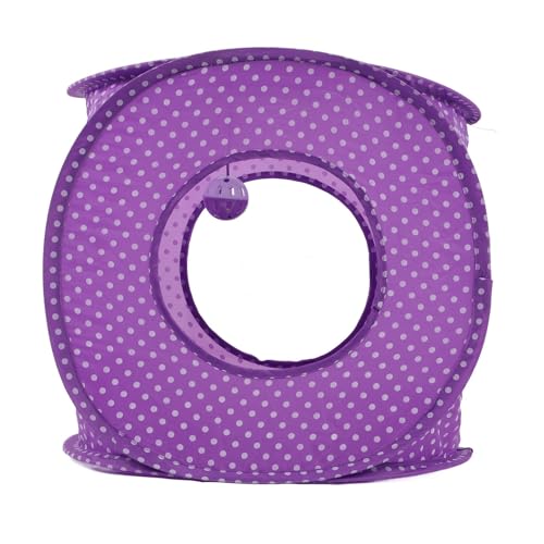 Cat Play Tunnel,Occupiedpet Collapsible Cube Tent with 3 Entry Points - color: Purple