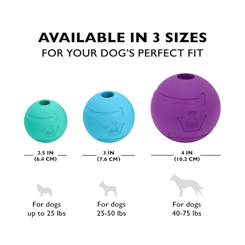 Chew King Fetch Balls Extremely Durable Natural Rubber Toy 4 inch, 2 Pack (CM-10031-CS01) - color: 2-Pack (4" Balls)