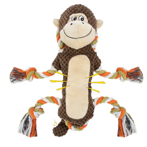 Squeaky Monkey Dog Toy for Large Dogs - style: Monkey Shape