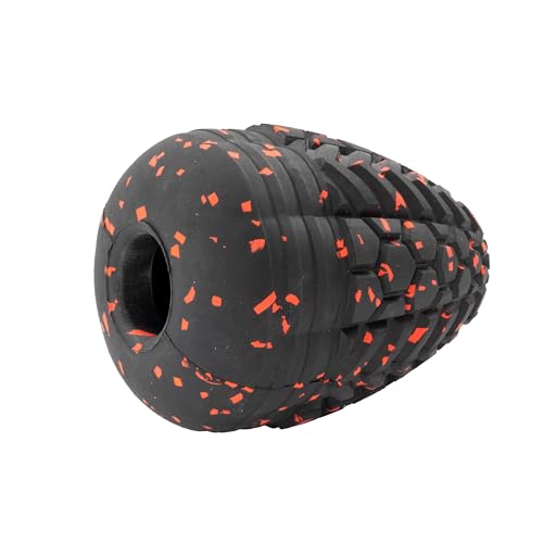 Chew King Supreme Durable Rubber Dog Toy for Aggressive Chewers, Treat-Dispensing Heavy-Duty Chew Toy with Safety Air Vent, Interactive Dog Toy for Training & Enrichment, XL 5.1" x 3.8" - color: F) XL Treater