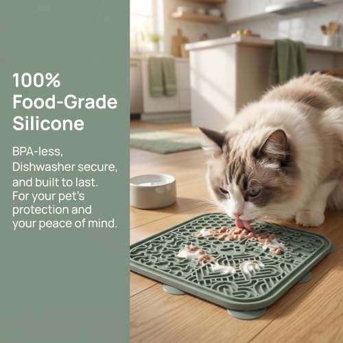 Dog Lick Mat for Anxiety Relief, Slow Feeder Bowl for Dogs & Cats, Silicone Lick Pad with Strong Suction Cups for Pet Grooming, Bath, Tooth Cleaning, Distraction and Calming, Pink - color: Pink+Pink
