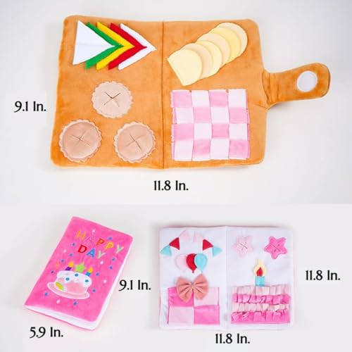 Dog Toy Snuffle Sound Book Treat Hide Puzzle (menu) - color: menu