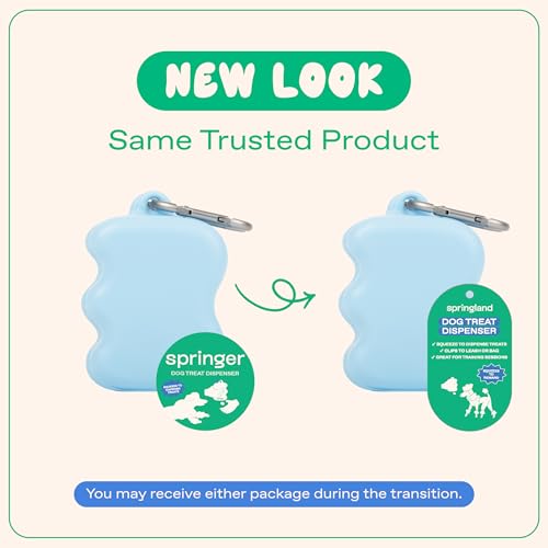 Springland Silicone Dog Training Treat Pouch for Leash, Sky Blue - color: Sky Blue