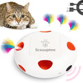Rechargeable Interactive Cat Toy, White - color: White