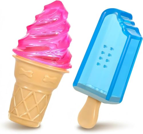 Pawaboo Dog Cooling Chew Toys, 2 Pack Freeze Pet Teething Toys for Cooling - color: Blue