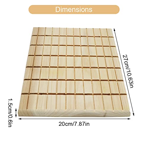 Litewoo Rabbit Scratch Board Claws and Teeth Care Chew Toys Bunny Wood Pad - color: A 10.63x7.87 inch