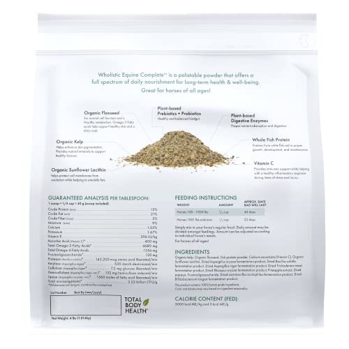 Horse Supplement for Total Body Health, 45 Day Supply for 1000 lb Horse