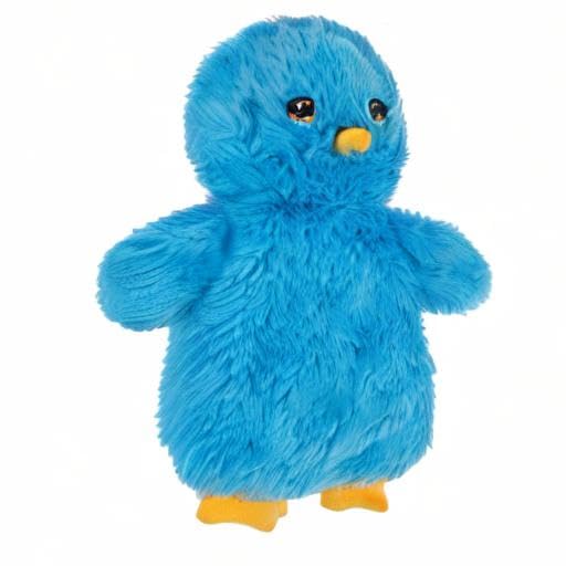 Best Pet Supplies Interactive Squeaky Dog Toy - Baby Chicken, Blue - color: Crinkle Chicken (Blue), size: Large