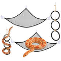 Snake Climbing Rings with 2 Hammock, Snake Climbing Toys Snake Enrichment