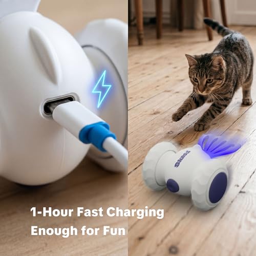 Interactive Cat Toys, Puppy Dog Toys - color: White