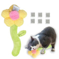 CECE PAW Catnip Refillable Interactive Cat Toy with Crinkle Sound, Flower Kicker Toy for Indoor Cats, Includes 6-Pack Catnip Pouches, Chew, Food Puzzle for Kitten Enrichment - style: Flower