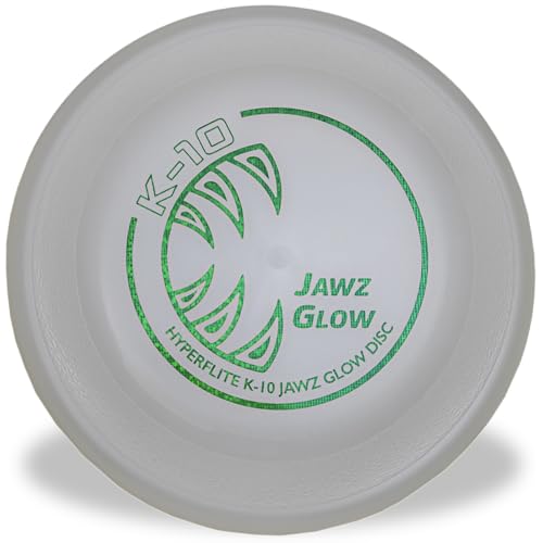 Hyperflite K-10 Jawz Puncture Resistant Dog Flying Disc, Medium-Large - color: Glow