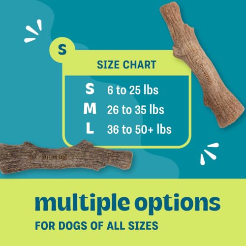 Dogwood Calming Stick Dog Chew Toy, Made in USA, 2-Pack, 5.4"