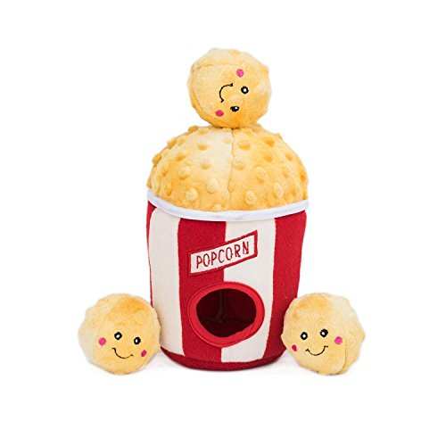 ZippyPaws Burrow Interactive Dog & Puppy Toys for Boredom - Popcorn Bucket - style: Popcorn Bucket