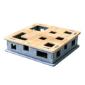 Wooden Felt Cat Slow Feeder Puzzle Box