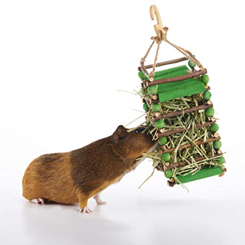 Oxbow Apple Stick Rabbit Hay Feeder, Guinea Pig Hay Holder, Chewable