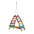 Joyzan Parrot Swing, Bird Parakeets Wooden Toys Foraging Wall Hanging