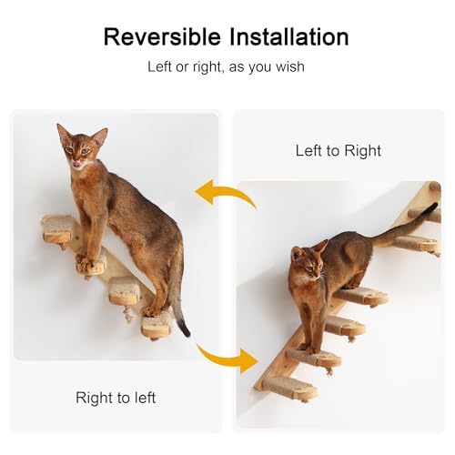 FUKUMARU Cat Climbing Shelf Wall Mounted, Small - size: Small (Bidirectional)