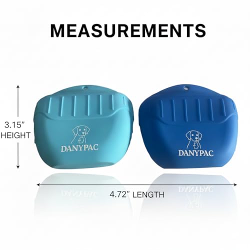 Dog Treat Pouch, 2-Pack, Clip-On Training Holder, Portable Pet Treat Container (Blue Sky Blue) - color: Blue Sky Blue