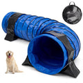 Briwooody 28in X 10ft Dog Agility Tunnel PVC for Large Dogs, Blue - color: Blue, size: 28in X 10ft