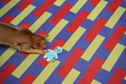 Interactive Catnip Cat Plush Toy, Space Travel Theme, 5‘’, for All Breed Size Cats (Alien) - color: Alien