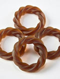 No Rawhide Puppy Teething Rings – Pumpkin (4 Rings) Grain Free Rawhide Alternative Teething Treats for Puppies - size: 4 Count (Pack of 1)