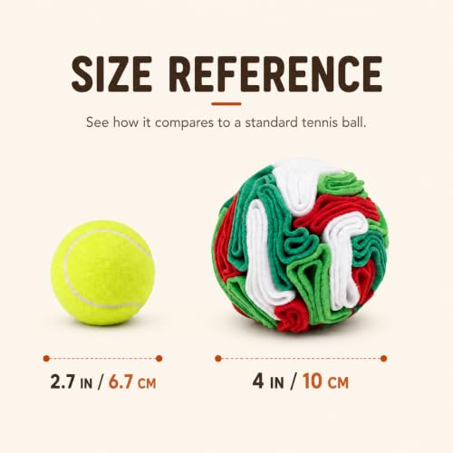 Multi-Color Snuffle Ball for Dogs, Nature-Themed Camouflage Slow Feeder Toy, Dirt-Hiding Design for Indoor/Outdoor Mental Enrichment, Puzzle Game for All Breed Sizes,Machine Washable - color: White & Green, size: Small