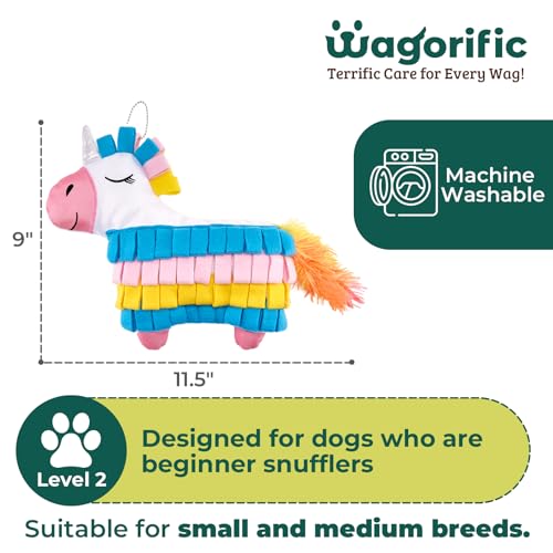Snuffle Dogs Toys Plush Stuffed Puppy Toy No Squeaky Treat Hide For Medium, Small Dogs and Puppies Slow Feeder, Machine Washable, Pet Supplie Toys for Dogs to Keep Them Busy, Sunshine Rainbow Horse - color: Rainbow Horse