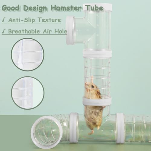2 Hamster Tubes Kits, DIY Hamster Tunnel Adventure External Pipe - color: White