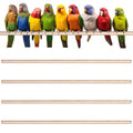 Sintuff Bird Perches Natural Wood Double Slots, 24 Inches, 8 Pcs - size: 24 Inches
