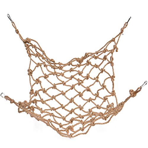 Scicalife Parrot Climbing Net Rope Bird Ladder Toy with Hanging Buckle for Budgie Parakeet Macaw Pet Play Gym 19.68 X 15.74 in