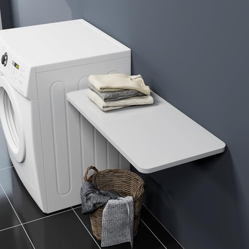 Neoaider Upgrade Wall Mounted Folding Table 31.5”L x 15.7”W, White - color: White, size: 31.5" x 15.7"