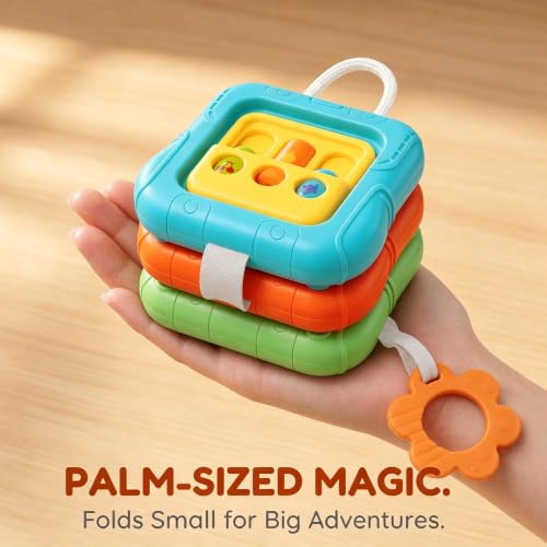 SOCBTNSO Montessori Busy Board Travel Toy for Toddlers
