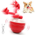 Goosheep 2026 New Interactive Dog Toys, Automatic Moving Dog Ball for Medium/Large Dogs, Interactive Smart Rolling Dogs Toy Ball with Light Up to Keep Them Busy(Red) - color: Red