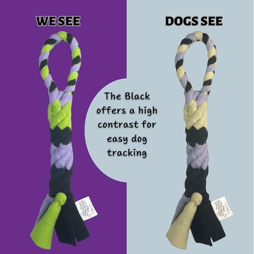 Patented Fleece Tug Toy for Dogs (Lavender) - color: LAVENDER