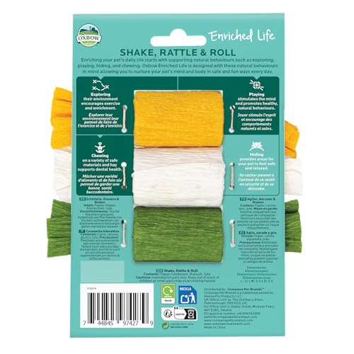 Oxbow Enriched Life Shake, Rattle and Roll - Small animal enrichment toy - style: Shake Rattle & Roll