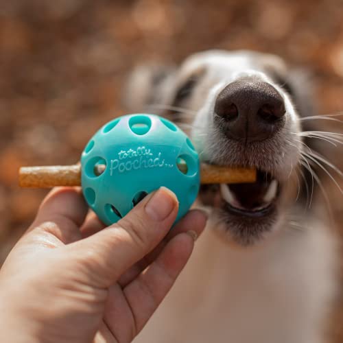 Messy Mutts Totally Pooched Huff n Puff Ball, 3.1 Inch, Puzzle, Teal - color: Teal
