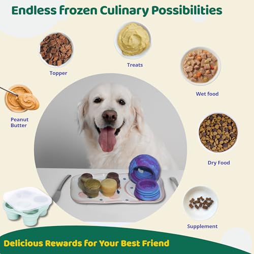 Interactive Dog Chew Toy, Large Enrichment Frozen Treat Chew Ball - color: Blue, size: Large