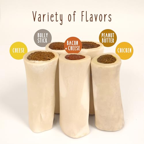 Cadet Stuffed Shin Bones for Dogs, Peanut Butter Flavor, Small, 3 Count - size: 3 Count (Pack of 1)