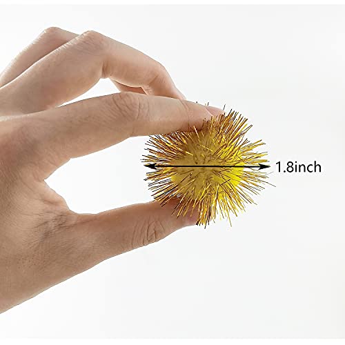 1.8Inch Assorted Color Flash Balls Cats Toy Balls for Cats Play 100 Pcs - size: 1.8 Inch (Pack of 100)