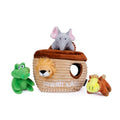 CHEWFFON Noah's Ark Burrow Dog Toy, 5-Pack Hide and Seek Toy - style: Noah's Ark