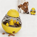 UFO Robot Planet Interactive Dog Toy, Treat Dispensing Puzzle for Large & Small Dogs, Enrichment Brain Stimulation & Slow Feeder to Keep Them Busy(Roly-Poly Toy Yellow) - color: Roly-poly Yellow