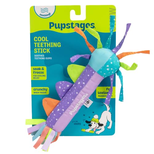 Cool Teething Stick Dental Dog Chew Toy, Soak & Freeze, 8.5" - color: Teething Stick