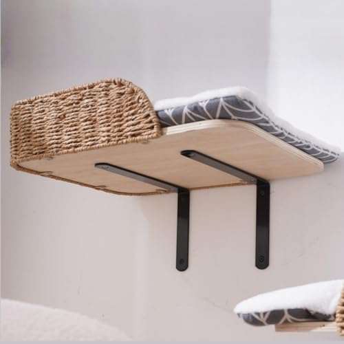 SHENGOCASE 2-Pack Wall Mounted Cat Bed Perch - size: F