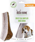 Buck Bone Organics Elk Antler Split Dog Chew (Medium) - size: Medium, style: 1 Pack