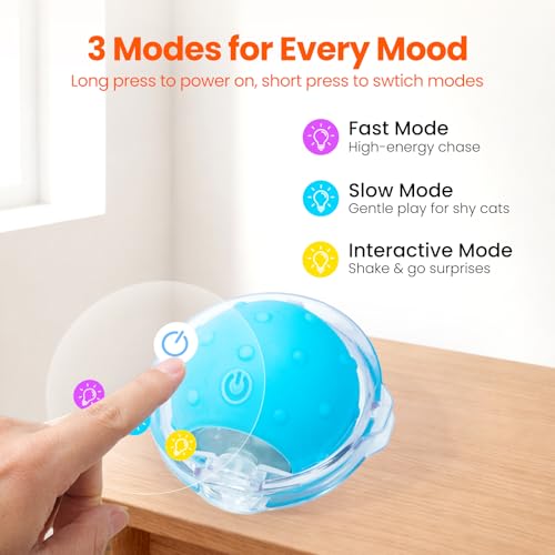 HGB Interactive Cat Toy with Automatic Moving Ball & Hunting Play Mat
