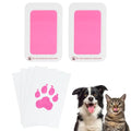 2 Set Paw Print Kit 5.7"x4.1" Paw Print Impression Bright Pink - color: Bright Pink
