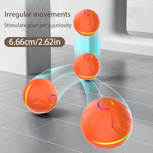 2026 T01 Interactive Dog Ball, Automatic Moving and Bouncing Dog Toy - color: Green