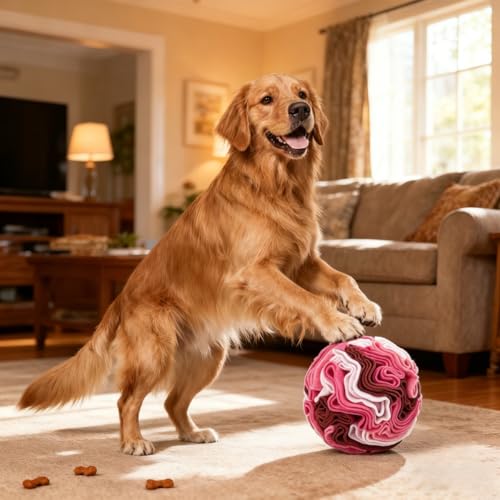 Pet Snuffle Ball for Small Dogs, Washable Reusable Dogs Training Stress Relief Dog Enrichment Toys Treat Tools (Blue) - color: Blue